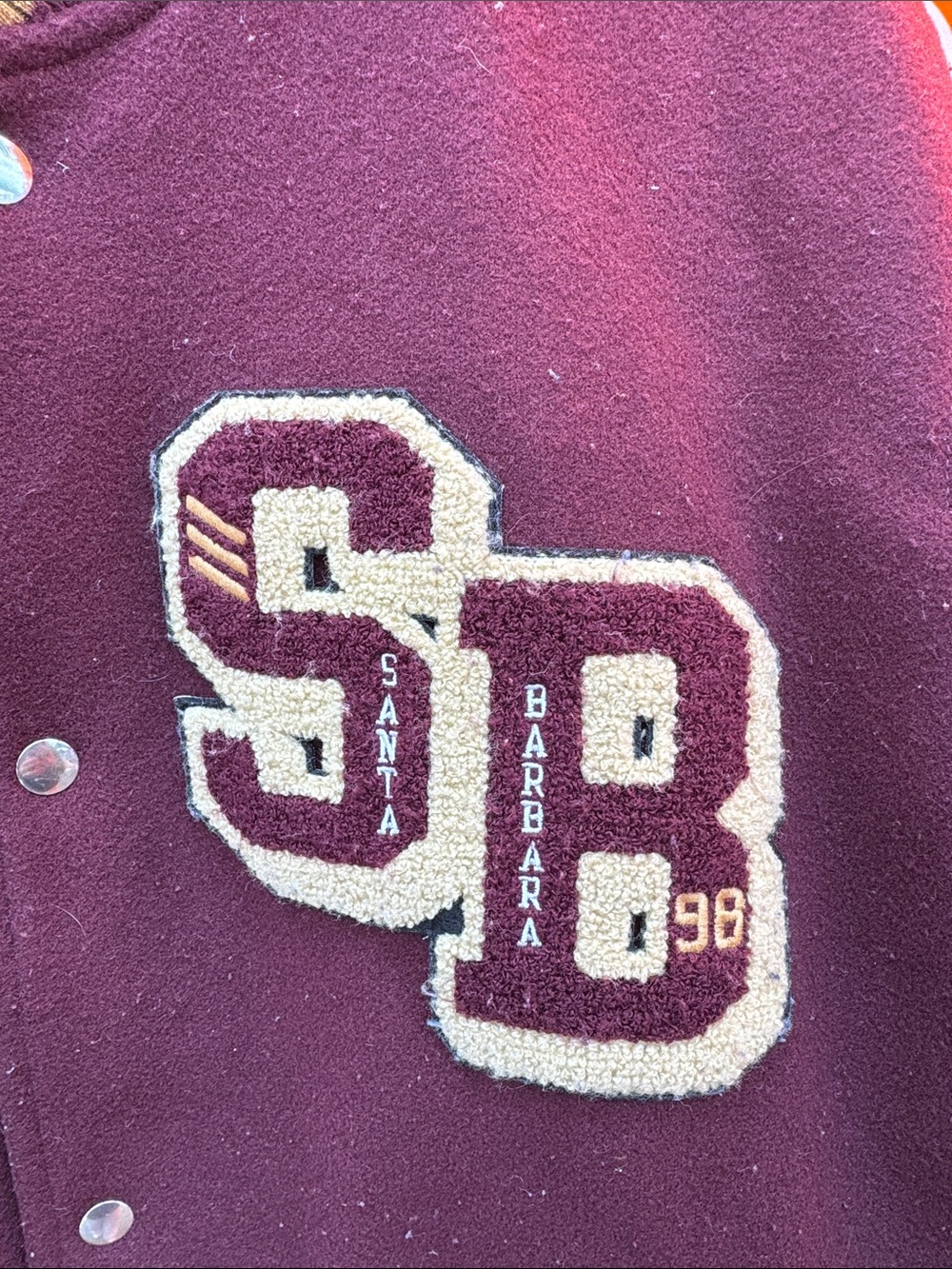 Abercrombie & Fitch Santa Barbara Track and Field Varsity Letterman Jacket - Picture 2 of 7
